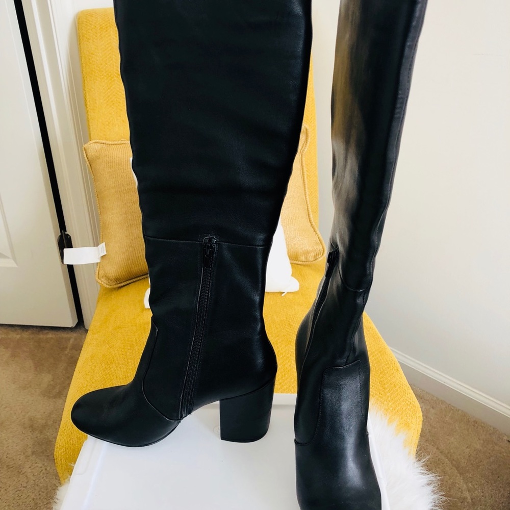 Steve Madden Black Heel Boots